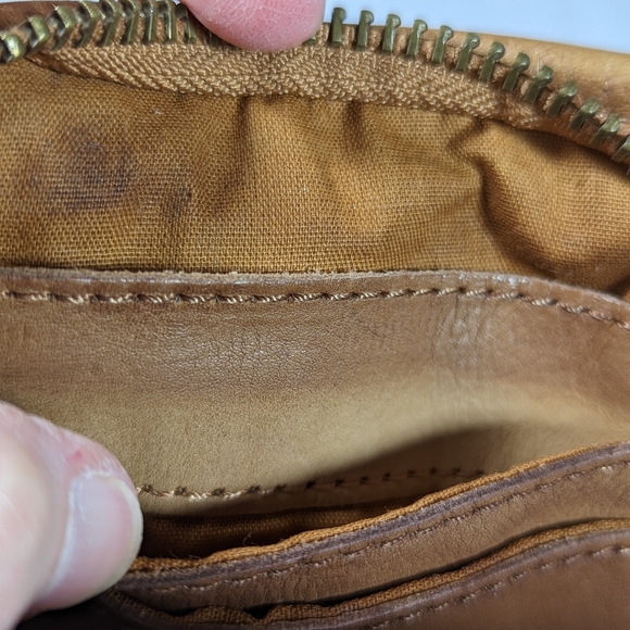 Vintage Plantania Basket Weave Leather Wallet Wristlet - Picture 7 of 7